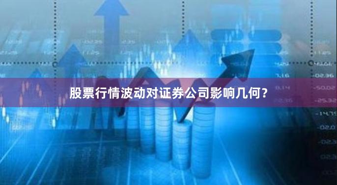 股票行情波动对证券公司影响几何？